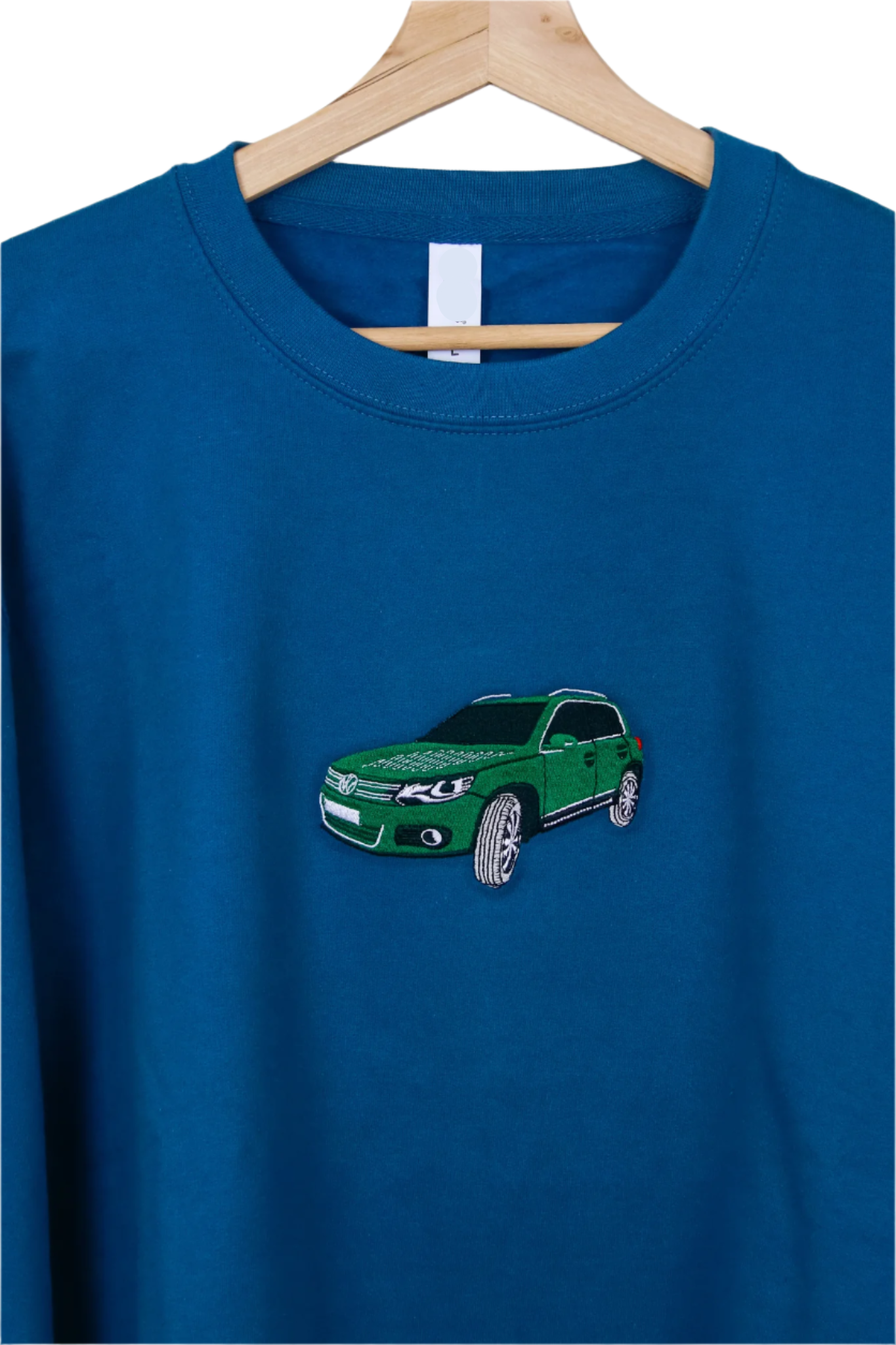 Your Own Car Embroidered Onto A Sweatshirt