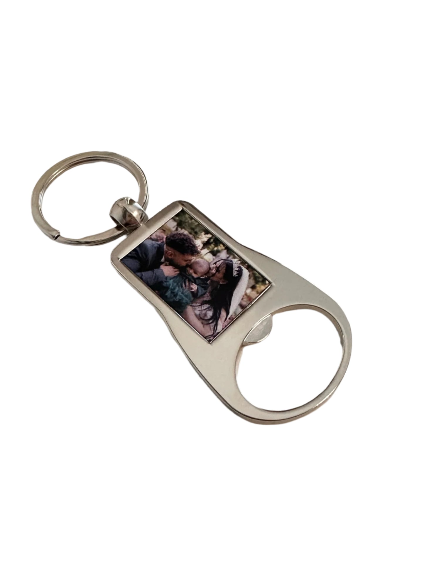 Custom Bottle Opener Keychain With Photo