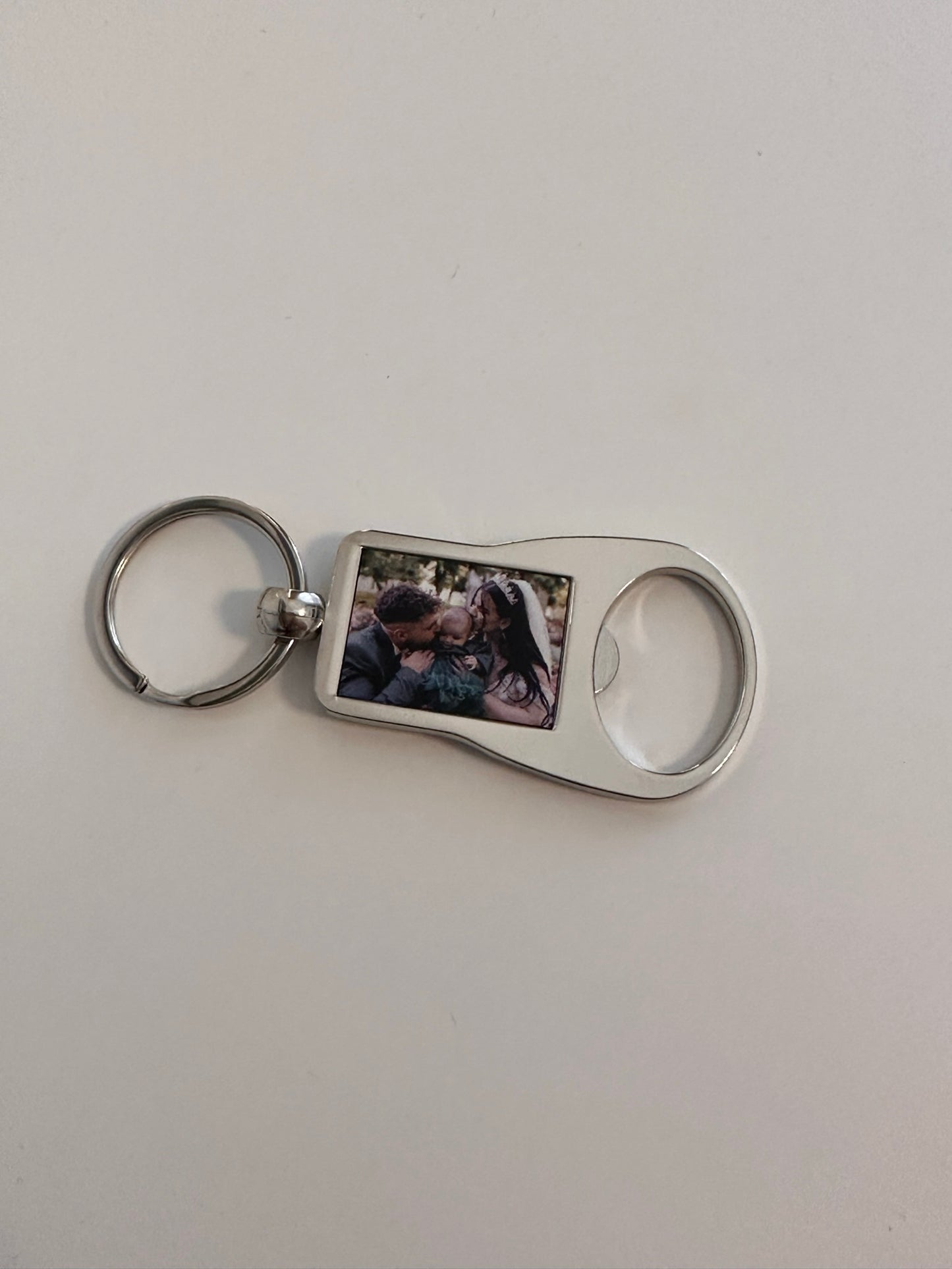 Custom Bottle Opener Keychain With Photo