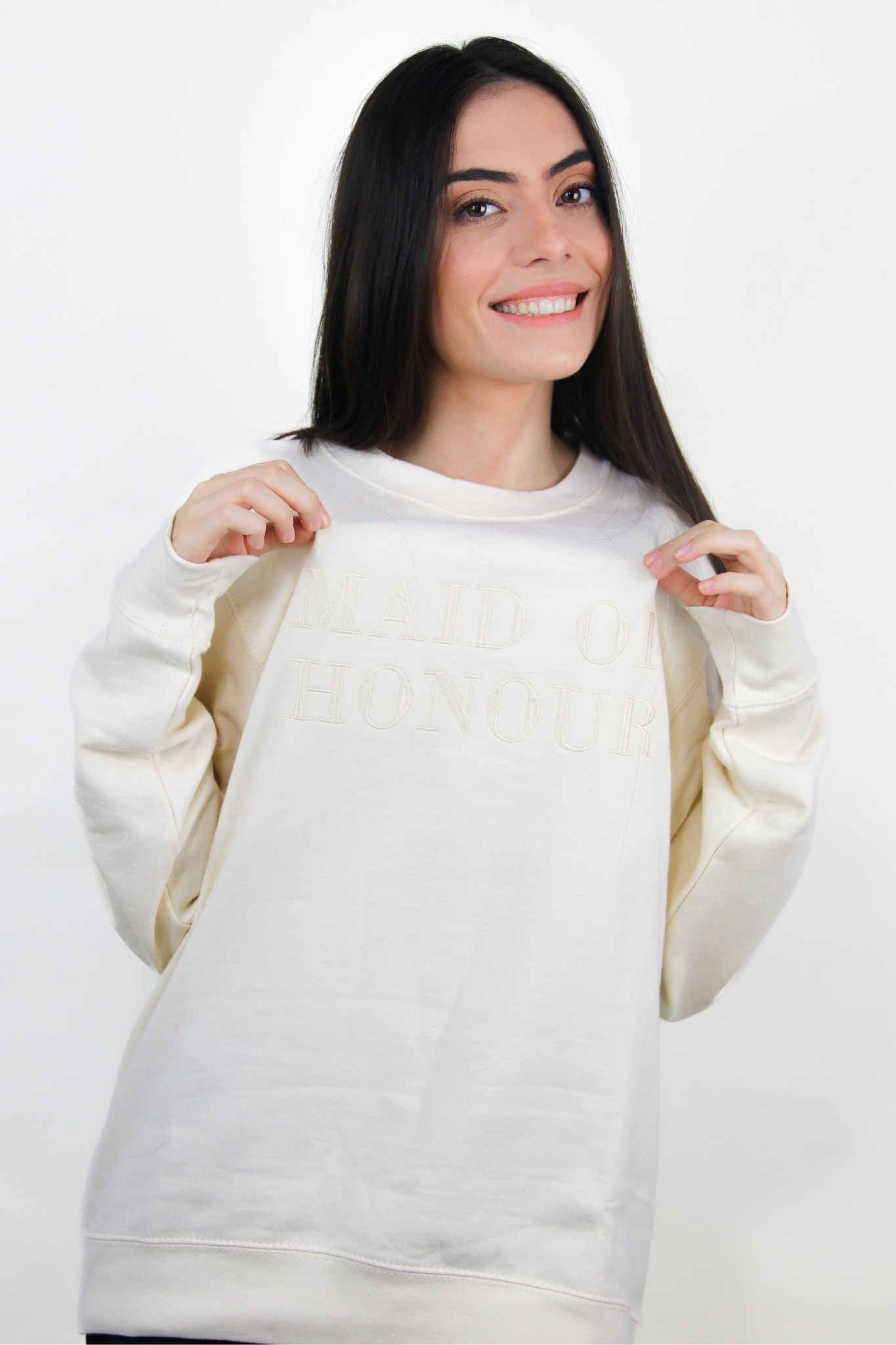 Bridal Party Essential: Maid of Honour Embroidered Sweatshirt