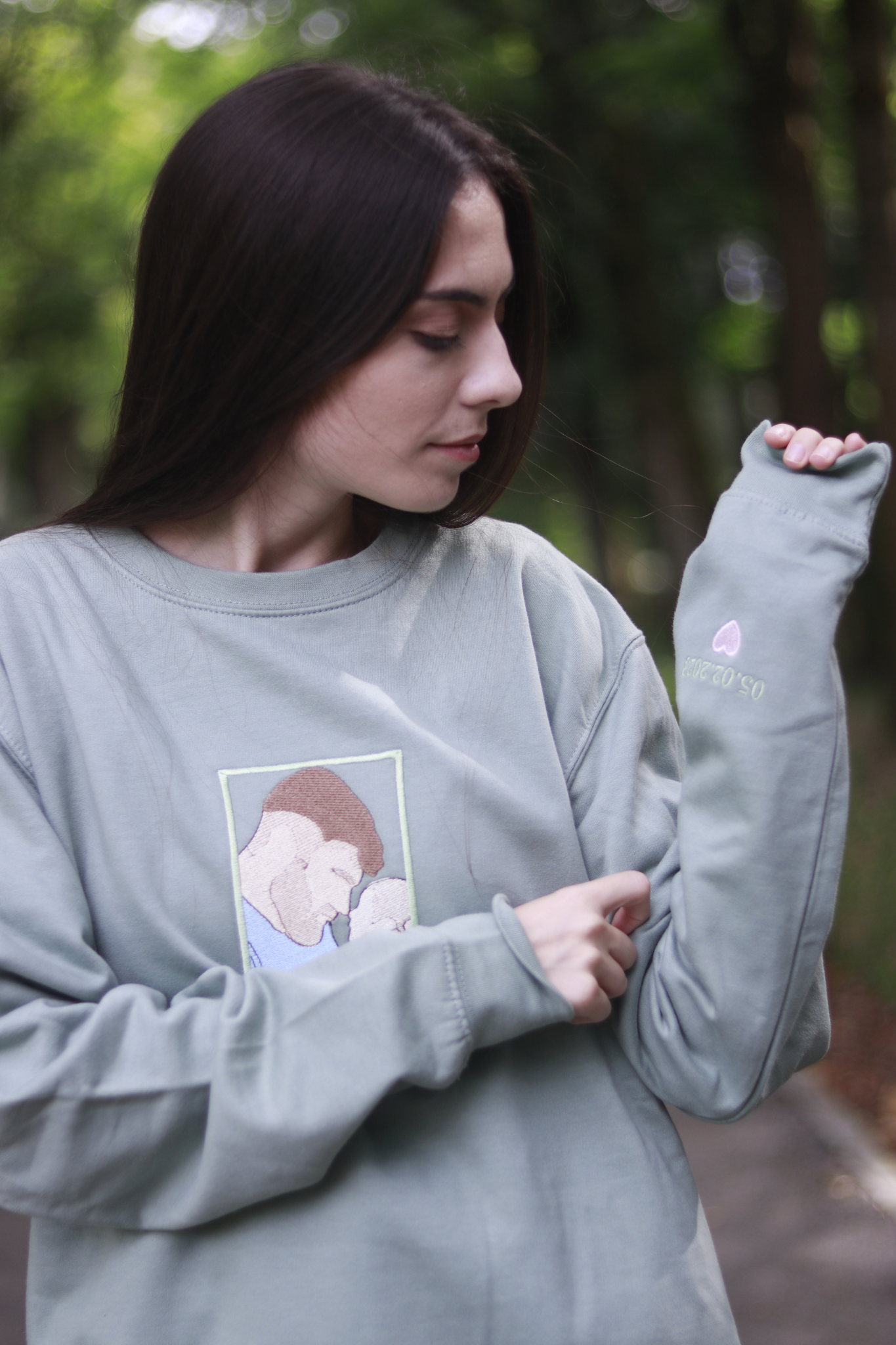 Embroidered Photo Sweatshirt: Unique Custom Gift Idea