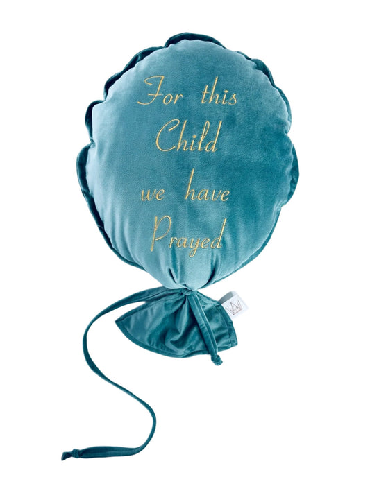 Personalized Velvet Balloon Kids Nursery Wall Hanging