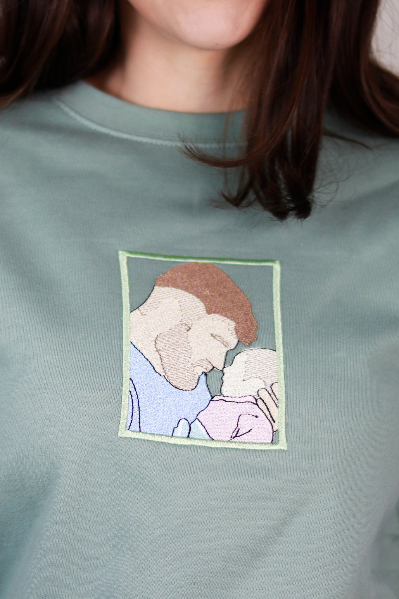 Embroidered Photo Sweatshirt: Unique Custom Gift Idea