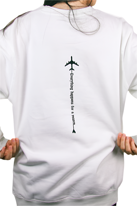 Travel in Style: Personalized Airplane Embroidered Sweatshirt