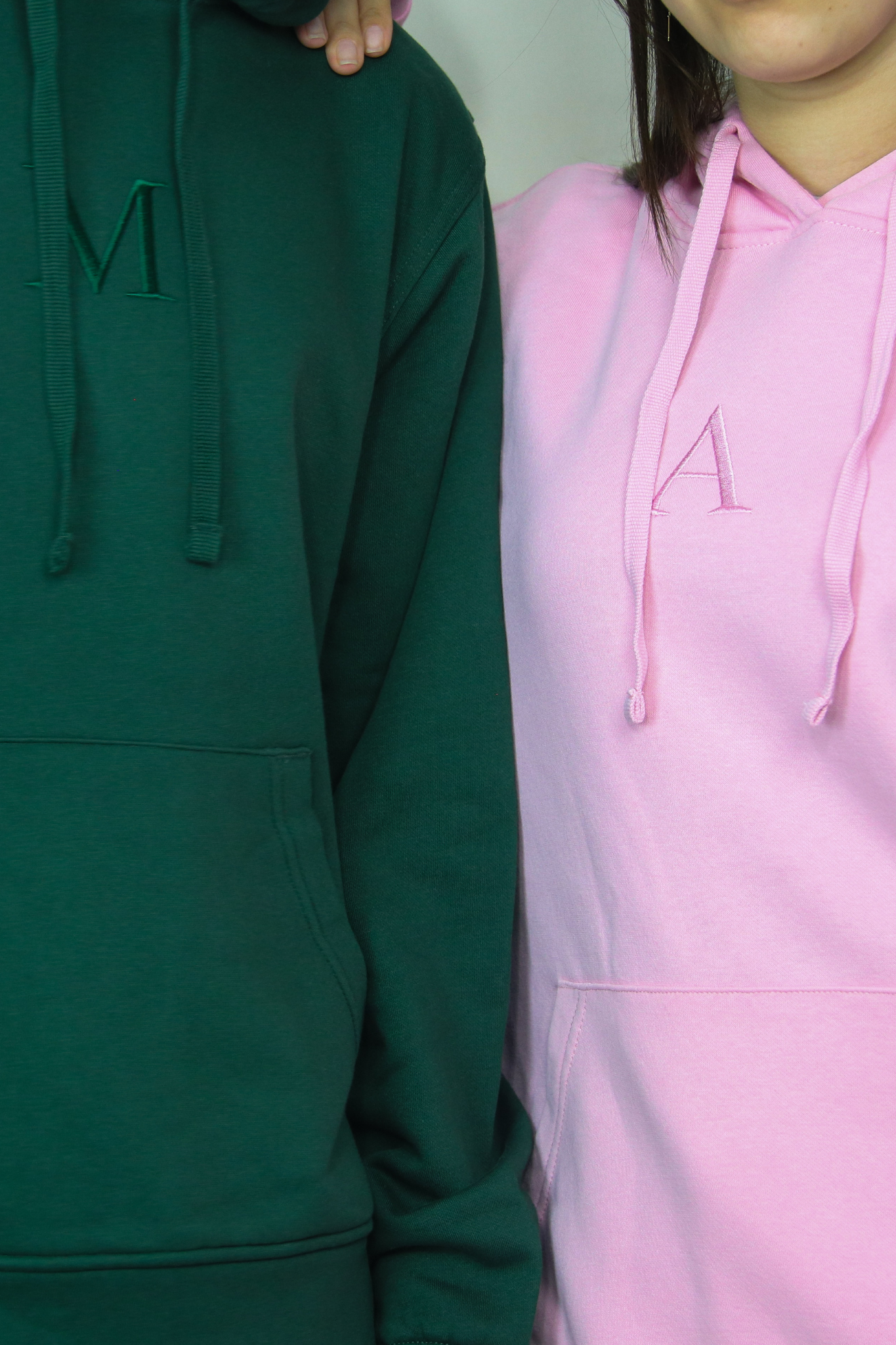 Personalized Initial Embroidered Hoodies for Couples - Your Signature Style