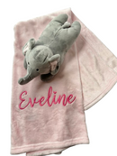 Little Elephant Dream Set: Personalized Blanket & Elephant Toy