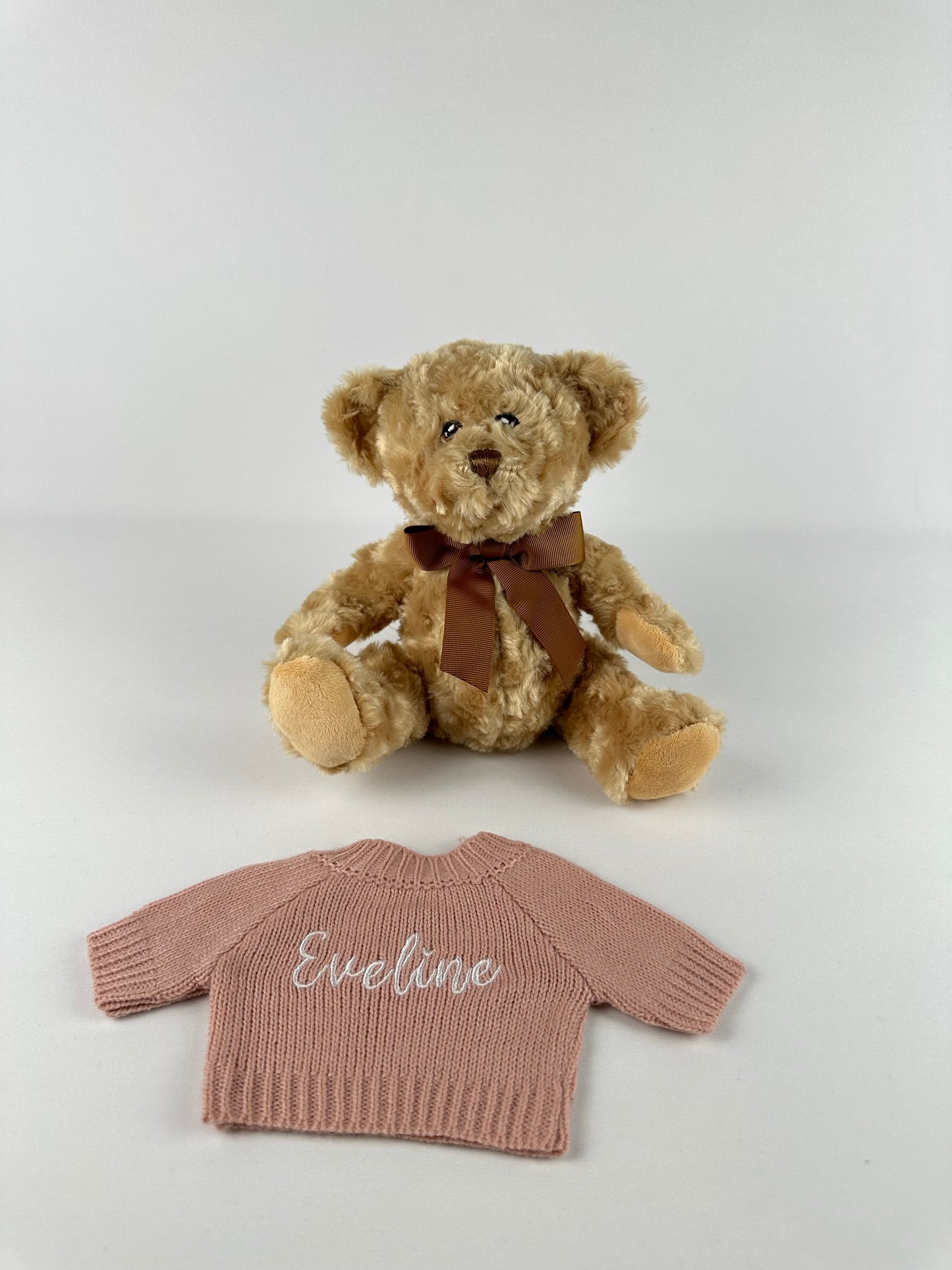 Eco-Friendly Soft Teddy Bear with Personalized Jumper