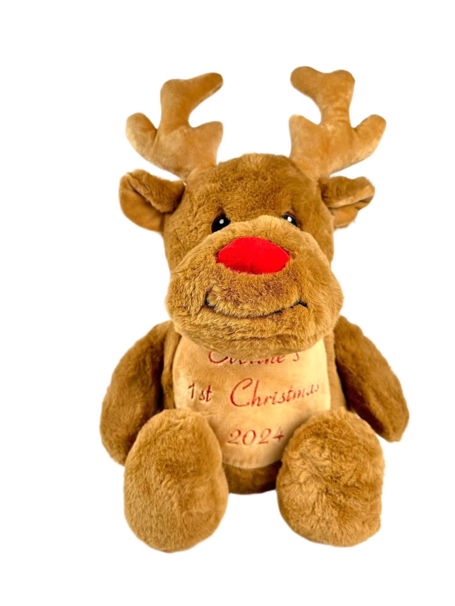 Personalised Christmas Reindeer Soft Toy