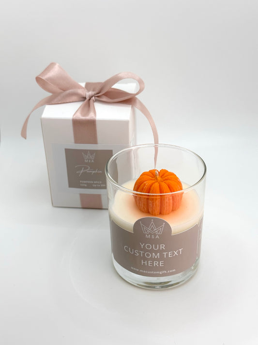 Pumpkin Candle Scented With Pumpkin Spice