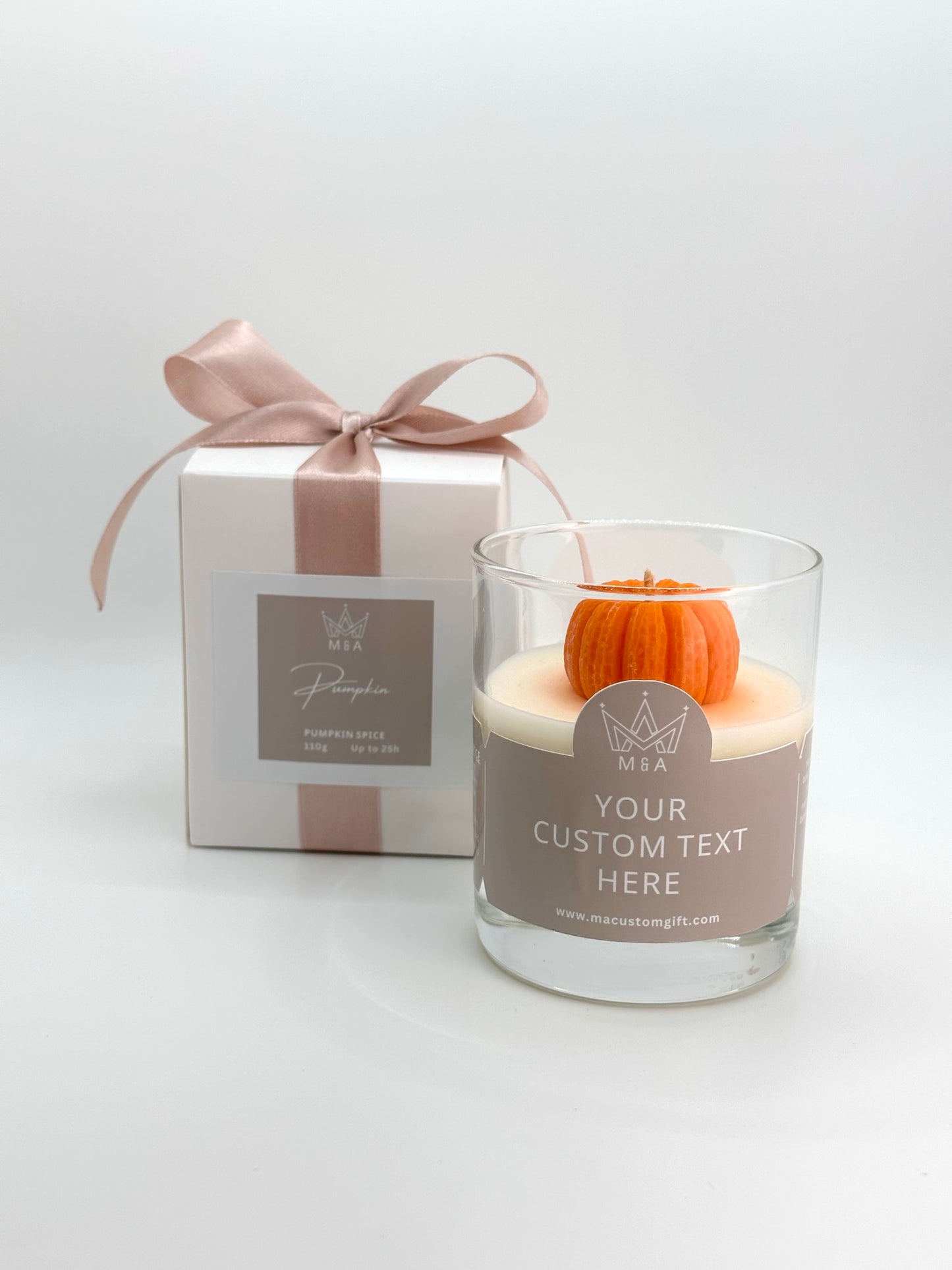 Pumpkin Candle Scented With Pumpkin Spice