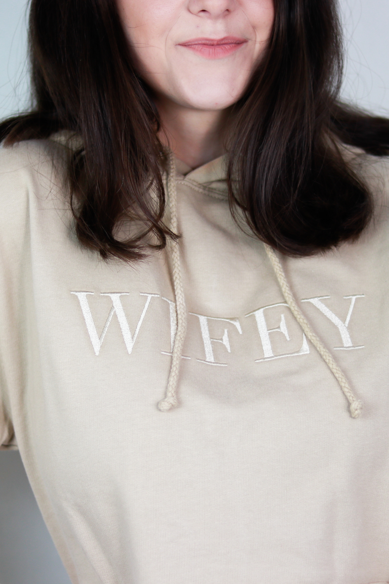 Matching Wifey & Hubby Hoodies with Embroidered Text