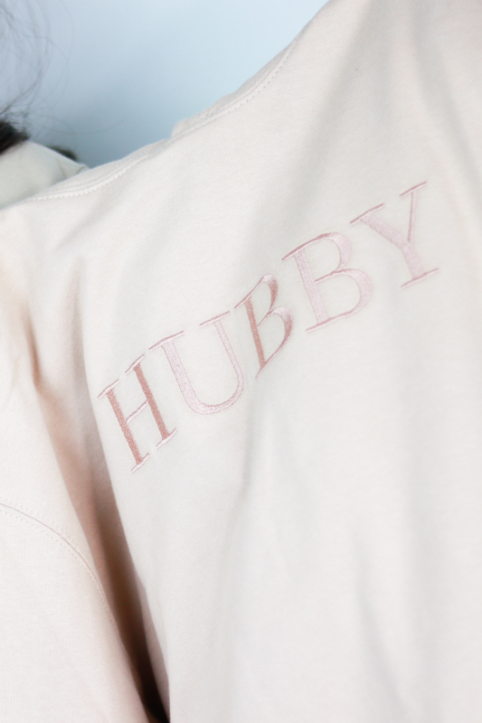 Matching Wifey & Hubby Hoodies with Embroidered Text